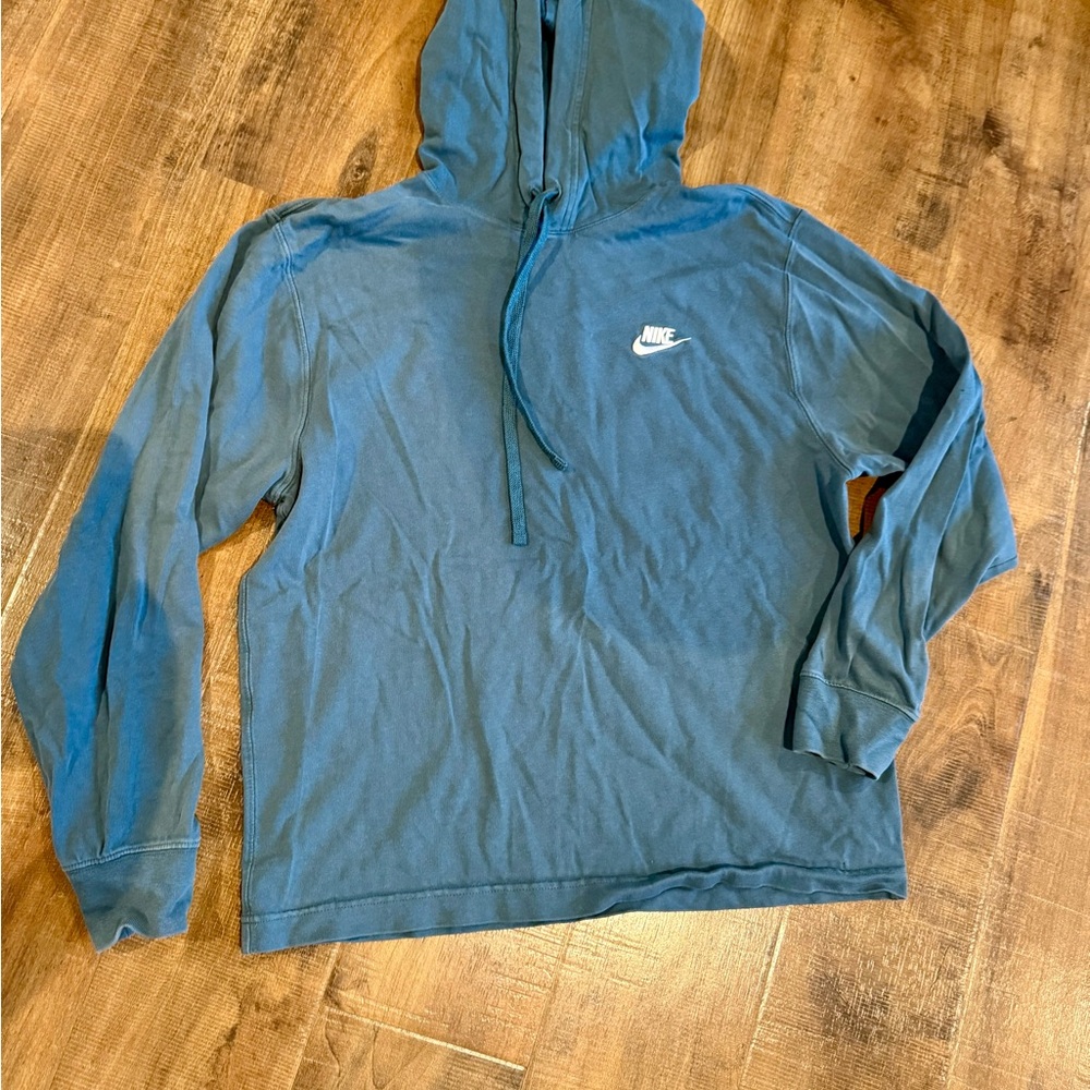 Nike Teal Pullover Hoodie Tee